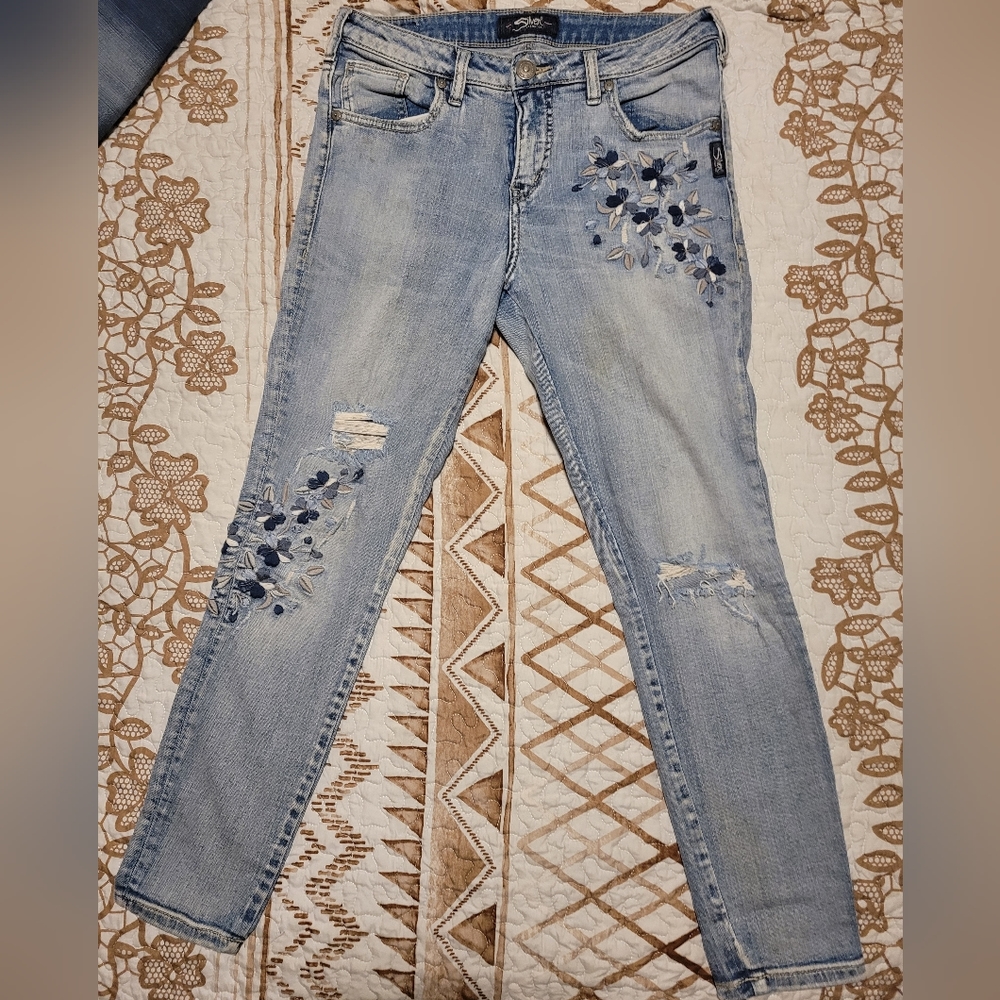 Silver jeans